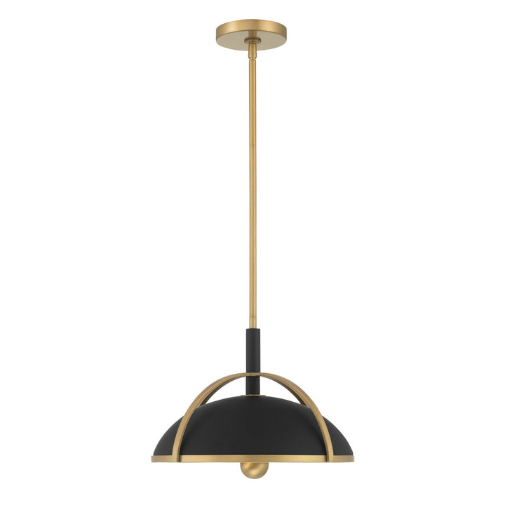 Yorkshire Two Light Pendant in Dark Matte Black Minka-Lavery