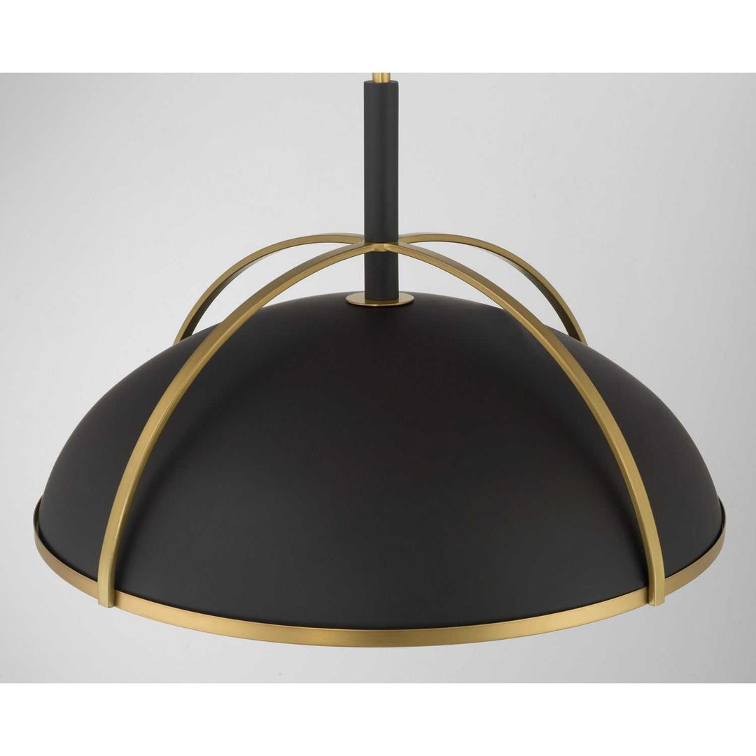 Yorkshire Four Light Pendant in Dark Matte Black Minka-Lavery