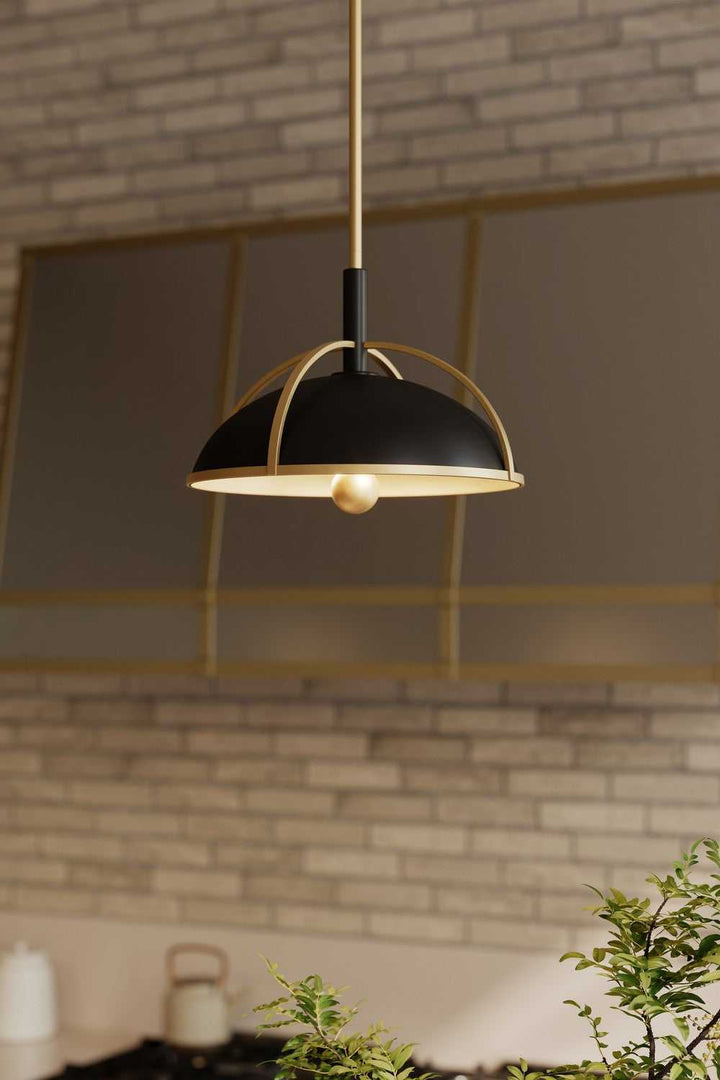 Yorkshire Four Light Pendant in Dark Matte Black Minka-Lavery