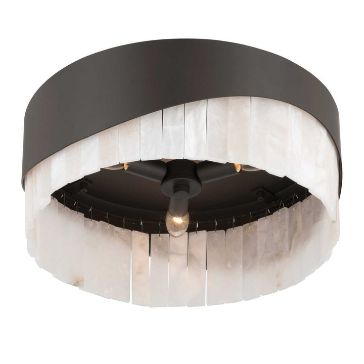 Sway Three Light Flush Mount in Dark Bronze Minka-Lavery