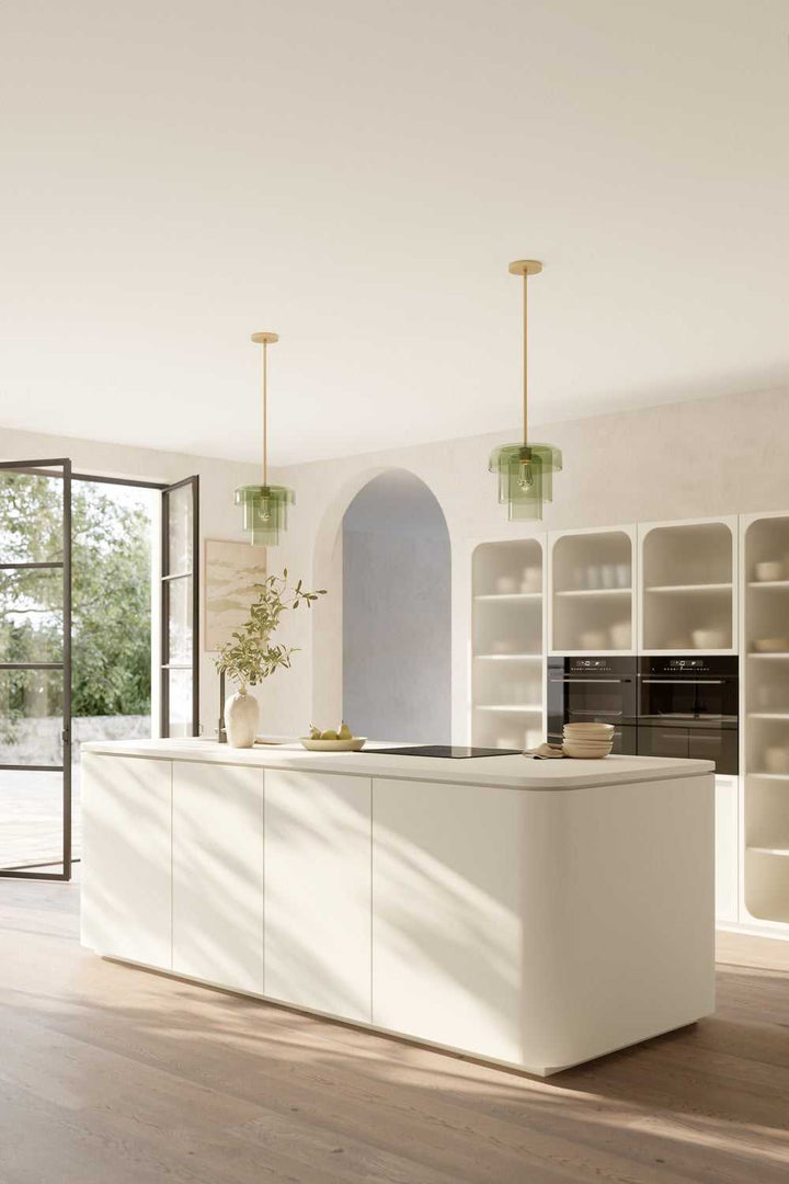Velique One Light Pendant in Legacy Brass Minka-Lavery