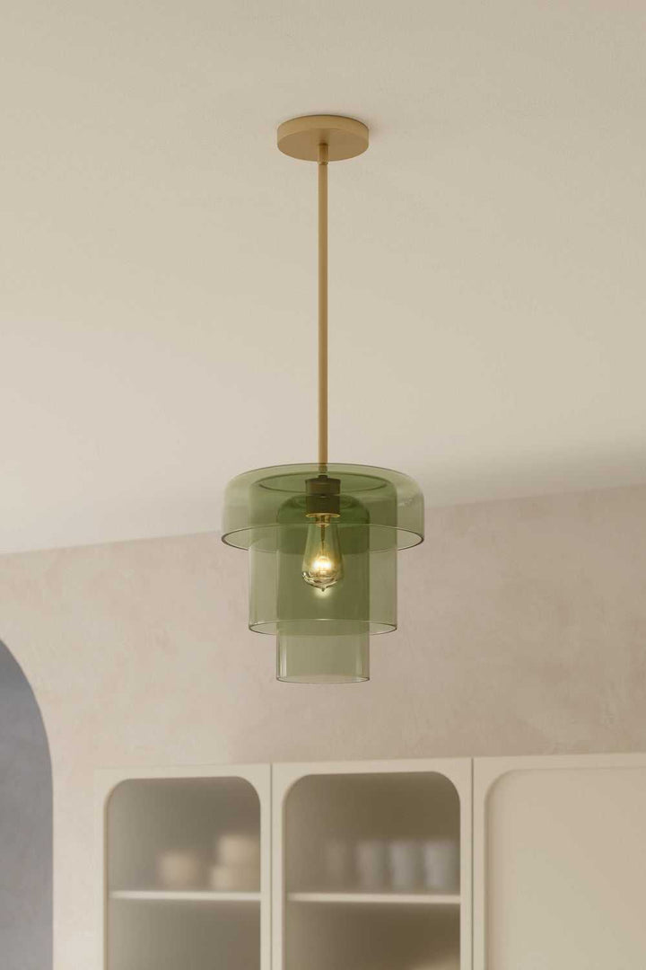 Velique One Light Pendant in Legacy Brass Minka-Lavery