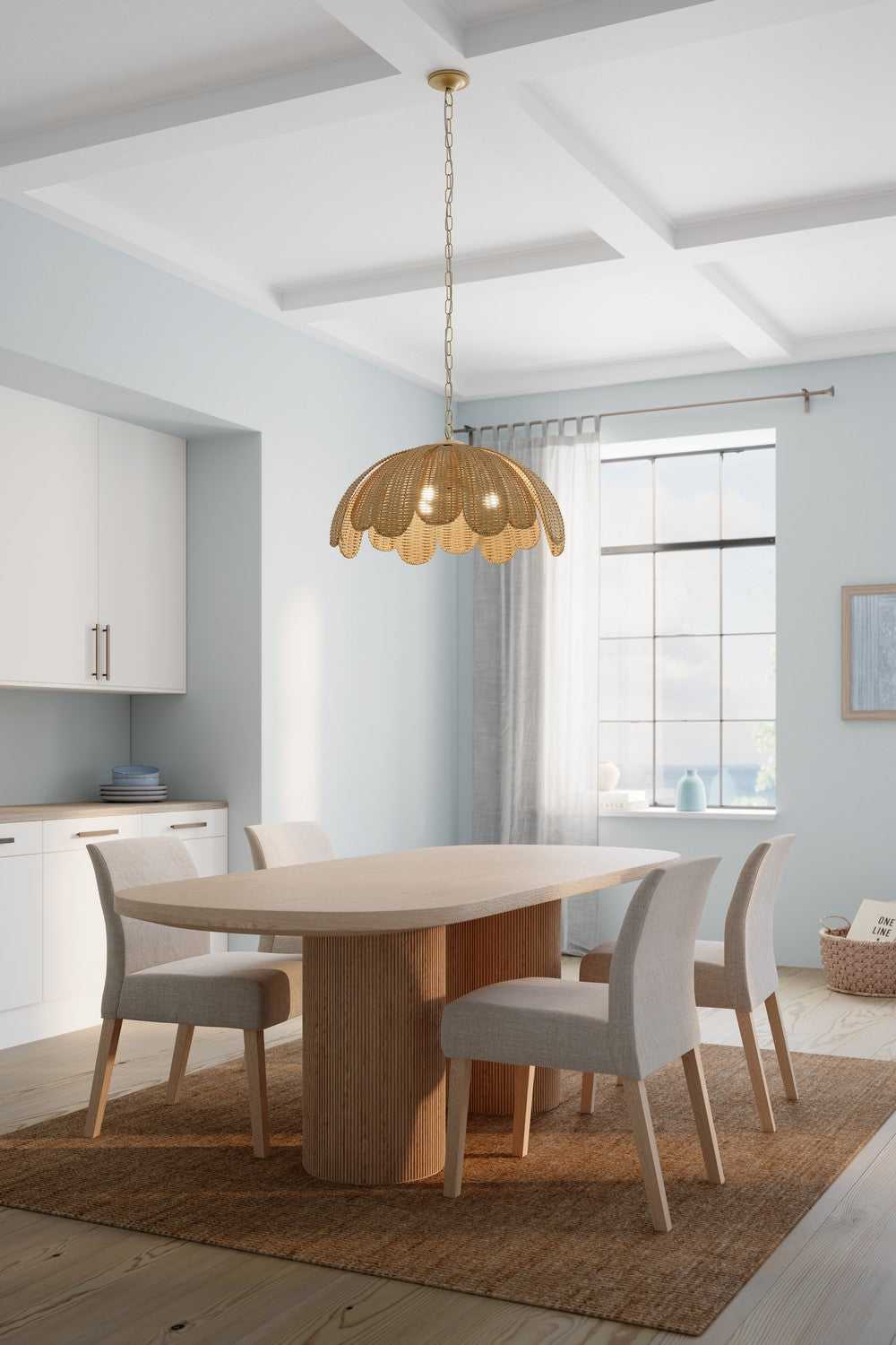 Covea Three Light Pendant in Legacy Brass Minka-Lavery