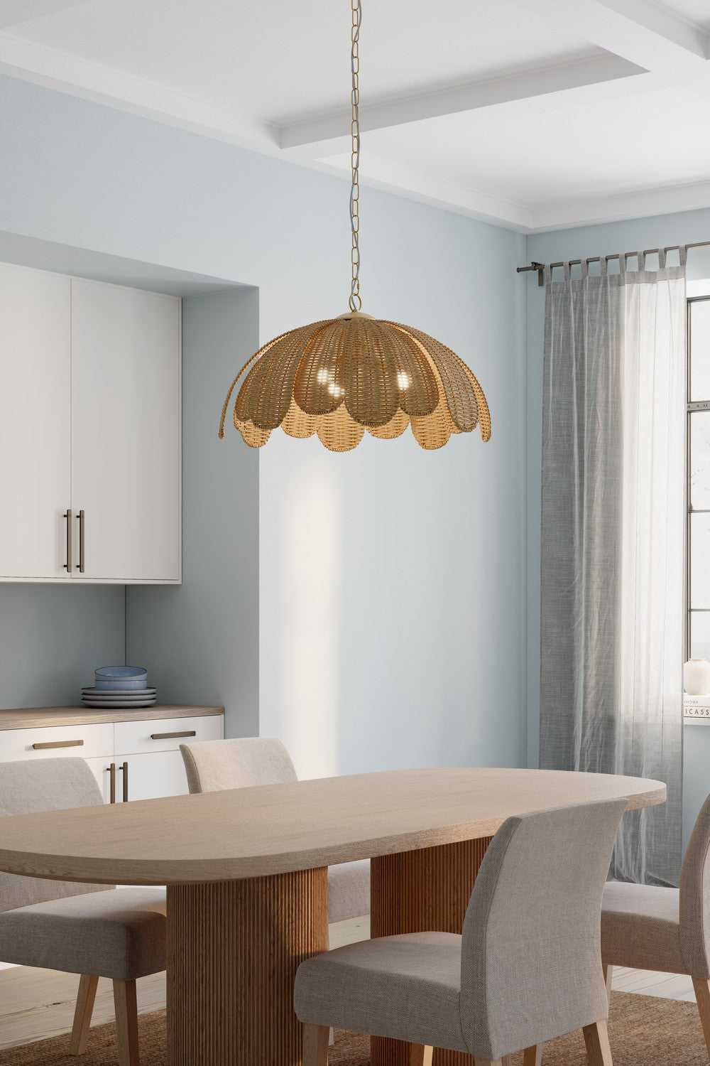 Covea Three Light Pendant in Legacy Brass Minka-Lavery
