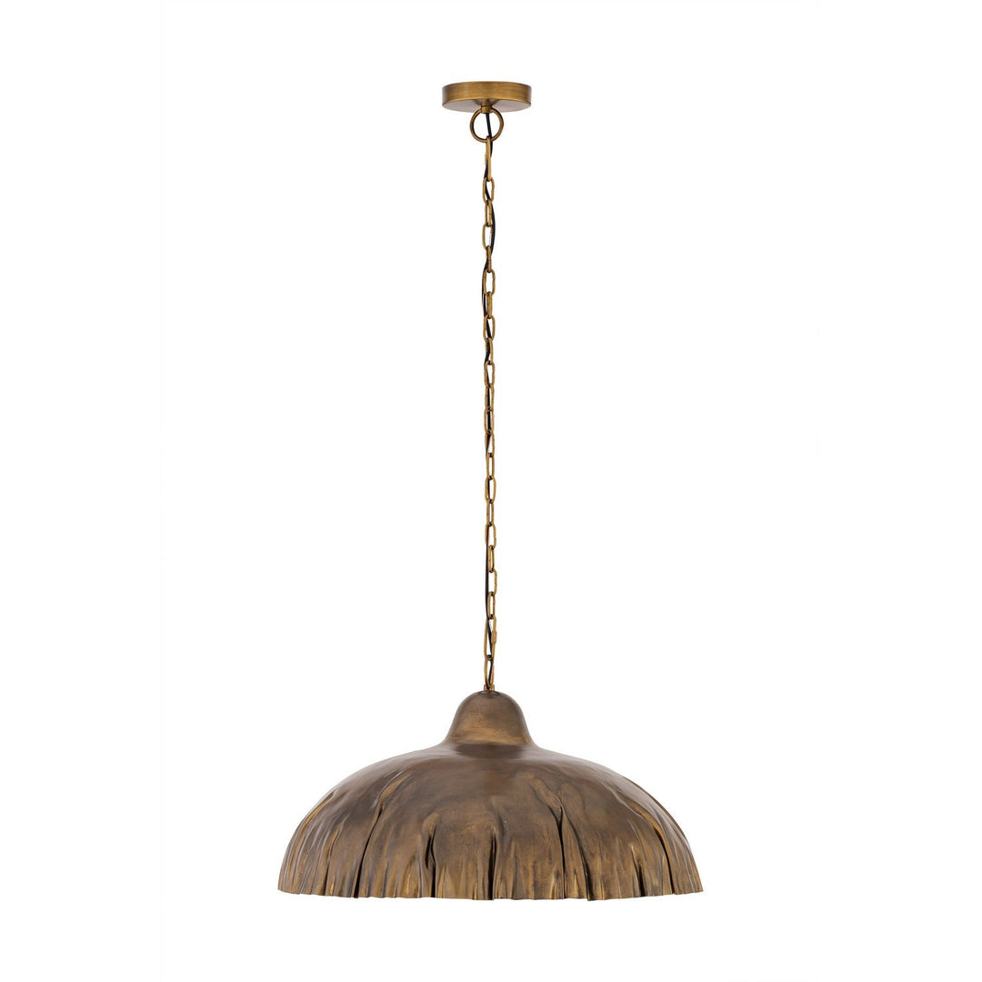 Zinnia One Light Pendant in Antique Brass Minka-Lavery