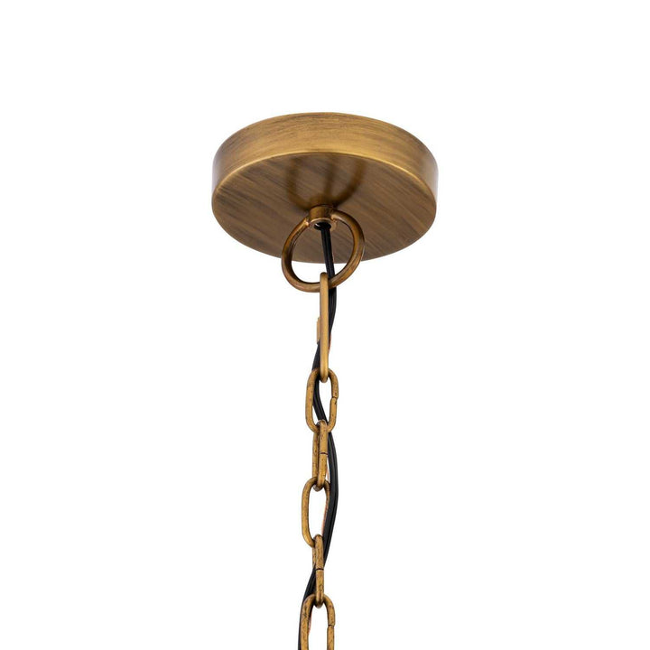 Zinnia One Light Pendant in Antique Brass Minka-Lavery