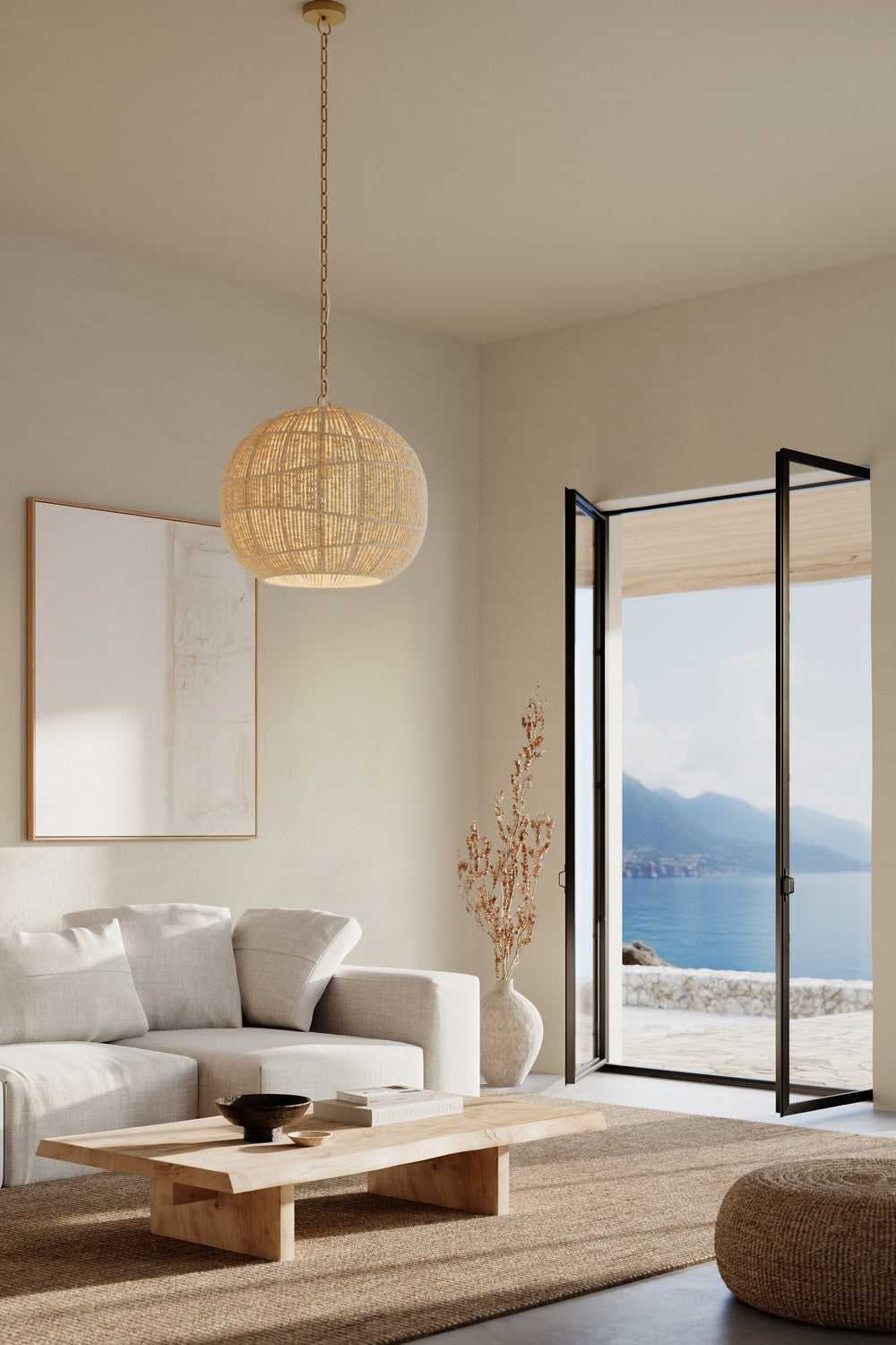 Cavara One Light Pendant in Legacy Brass Minka-Lavery