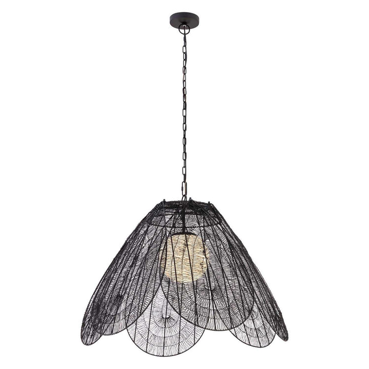 Sylari One Light Pendant in Dark Matte Black Minka-Lavery