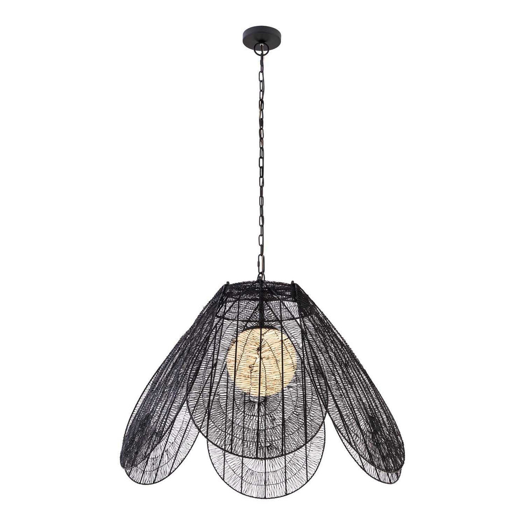 Sylari One Light Pendant in Dark Matte Black Minka-Lavery