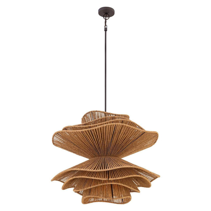 Mireth Six Light Pendant in Dark Bronze Minka-Lavery
