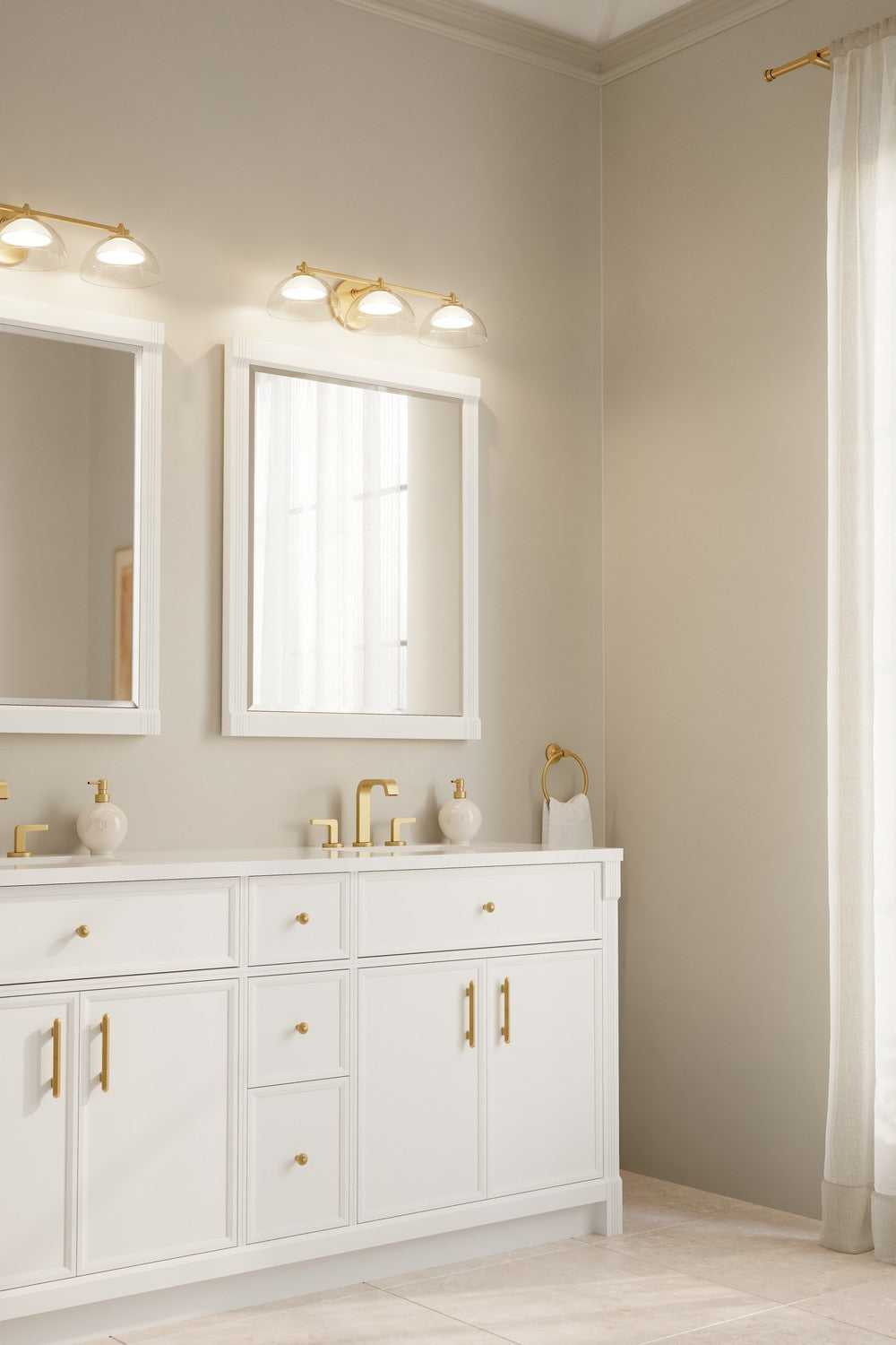 Halwynd LED Vanity in Legacy Brass Minka-Lavery