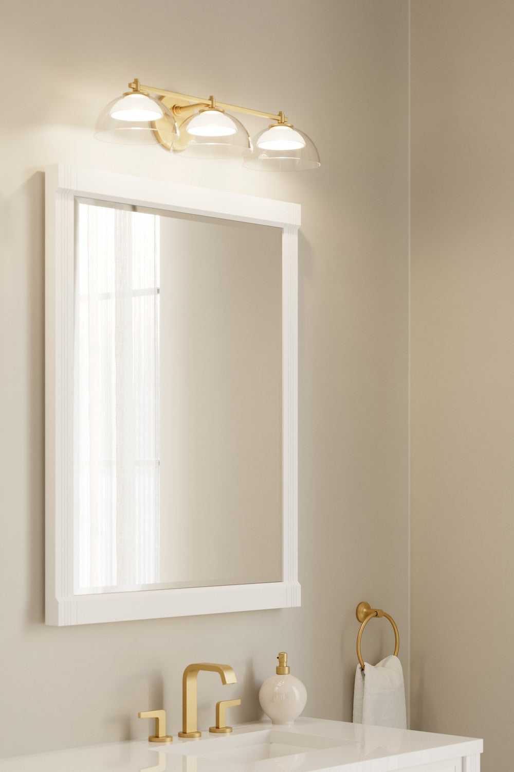 Halwynd LED Vanity in Legacy Brass Minka-Lavery