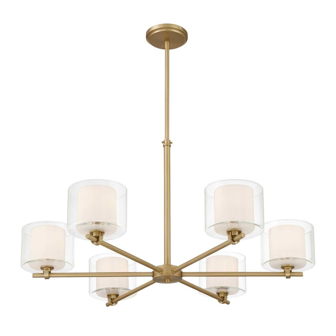 Seville Six Light Chandelier in Legacy Brass Minka-Lavery