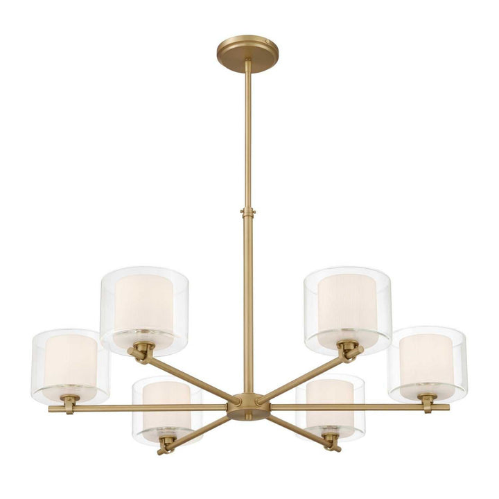 Seville Six Light Chandelier in Legacy Brass Minka-Lavery