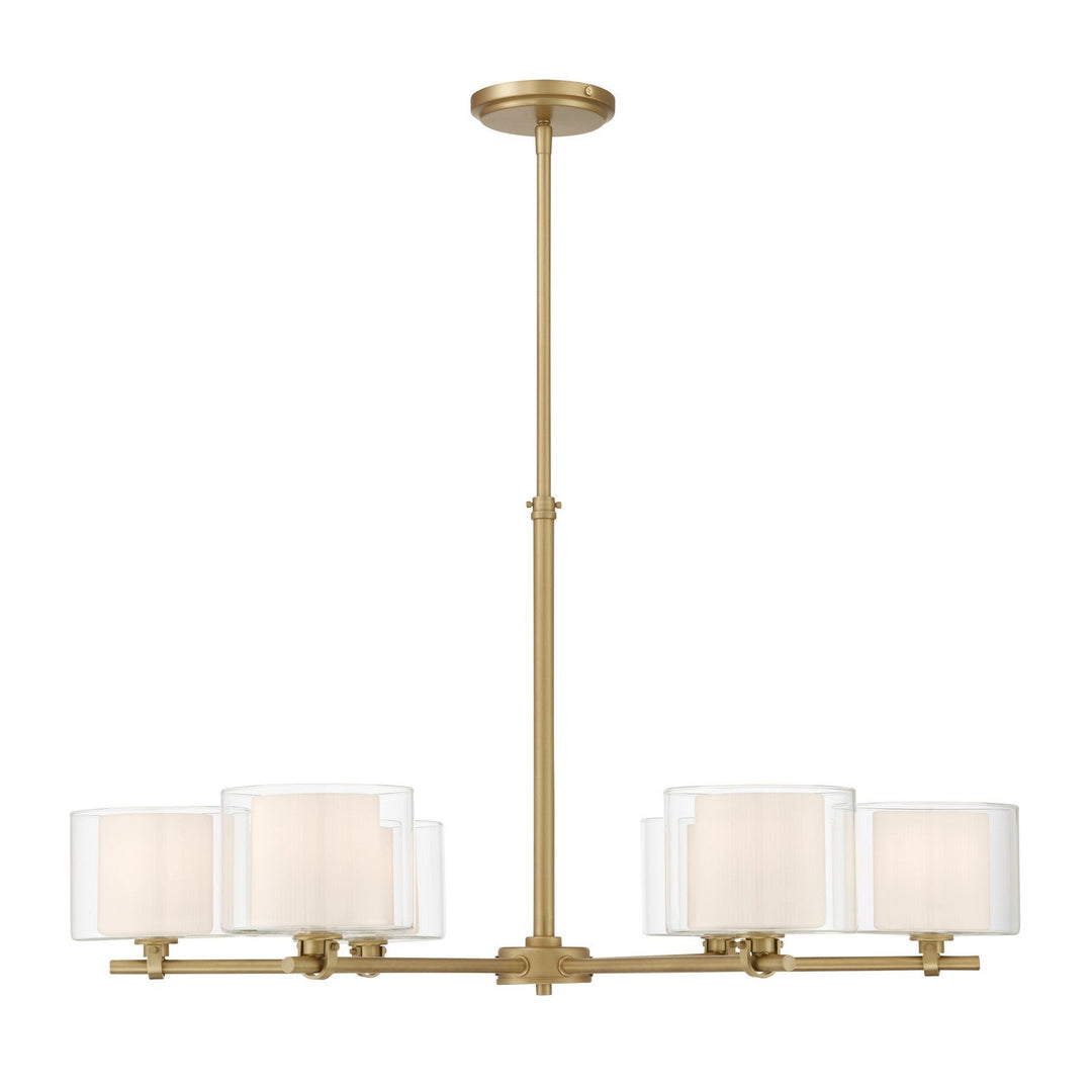 Seville Six Light Chandelier in Legacy Brass Minka-Lavery