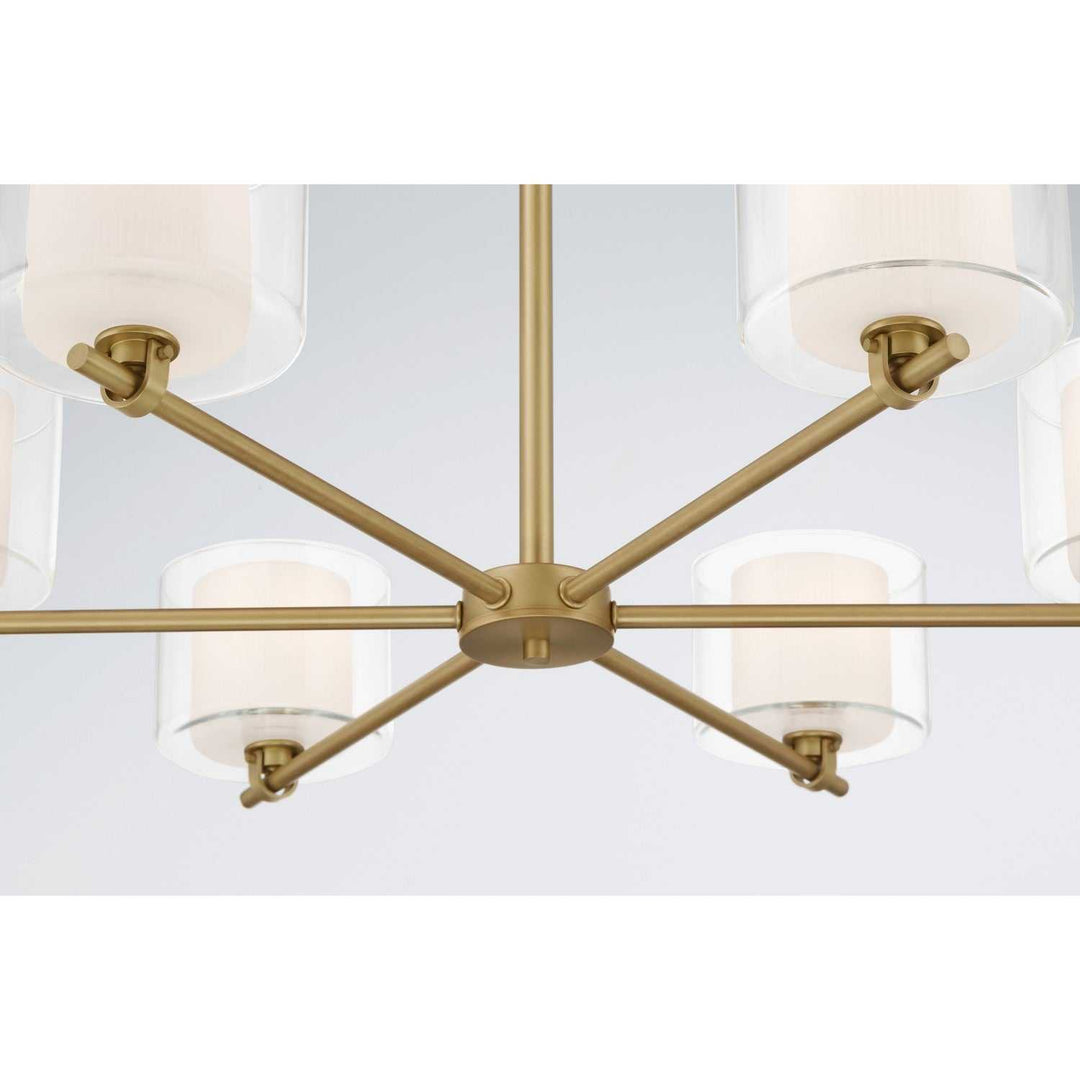 Seville Six Light Chandelier in Legacy Brass Minka-Lavery