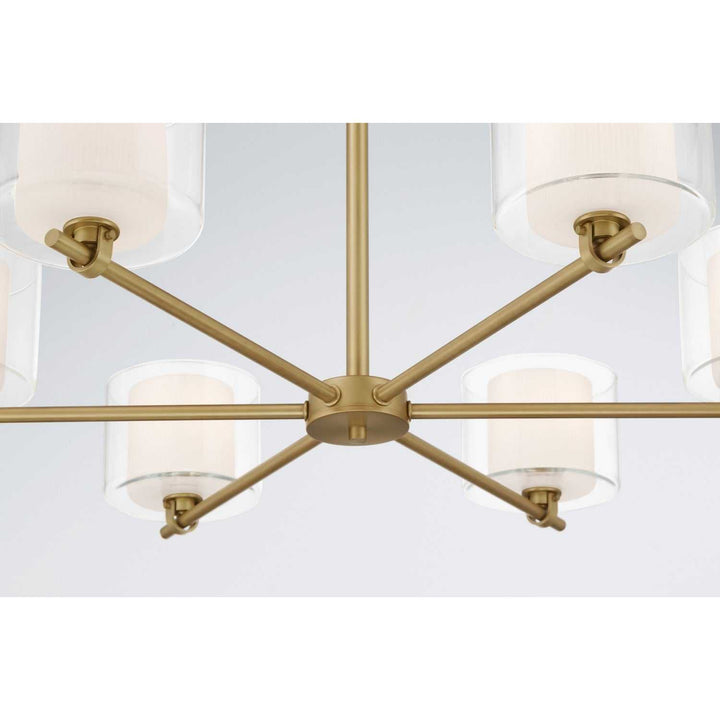 Seville Six Light Chandelier in Legacy Brass Minka-Lavery