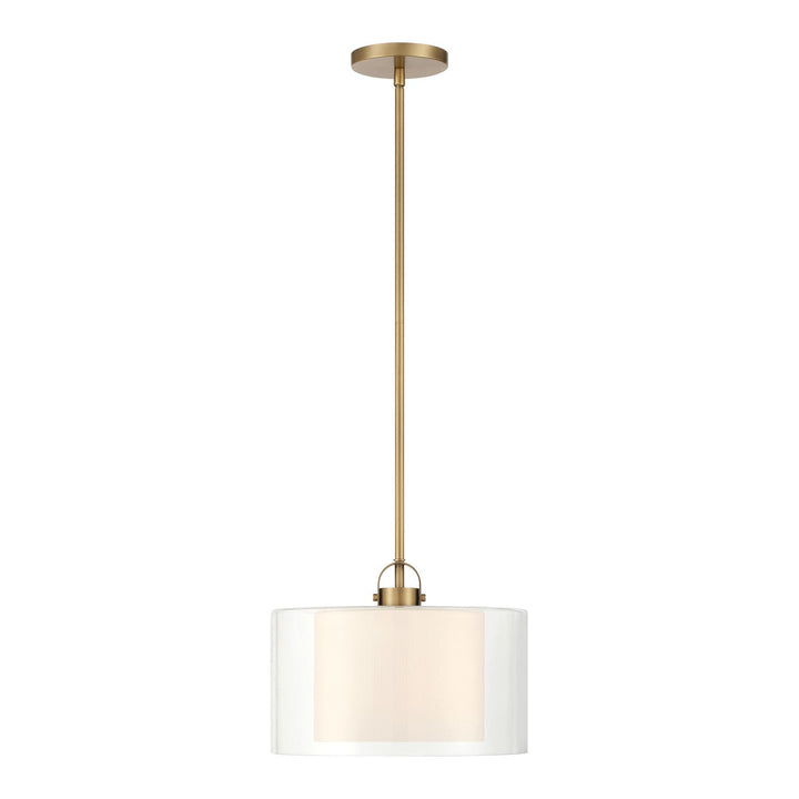 Seville One Light Convertible Pendant/Semi-Flush Mount in Legacy Brass Minka-Lavery