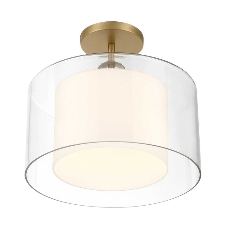 Seville One Light Convertible Pendant/Semi-Flush Mount in Legacy Brass Minka-Lavery