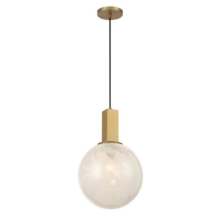 Narra One Light Pendant in Legacy Brass Minka-Lavery