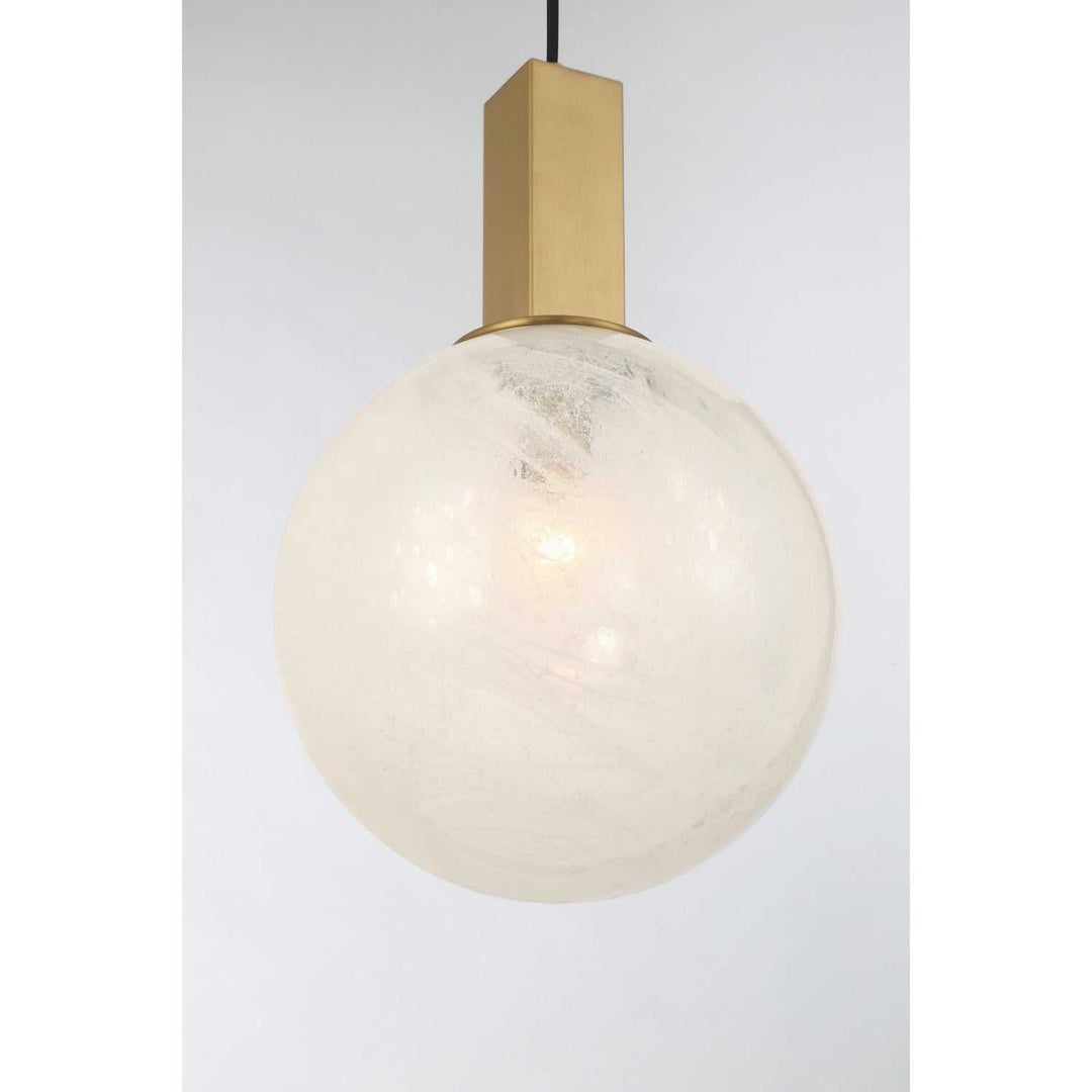 Narra One Light Pendant in Legacy Brass Minka-Lavery