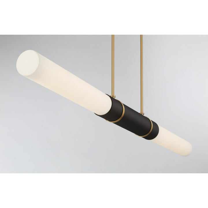 Linthor LED Linear Chandelier in Legacy Brass Minka-Lavery