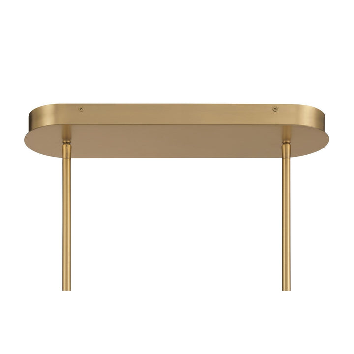 Linthor LED Linear Chandelier in Legacy Brass Minka-Lavery