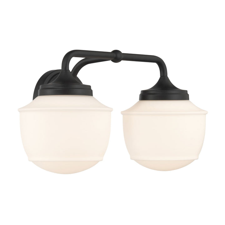 Cornwell Two Light Vanity in Dark Matte Black Minka-Lavery