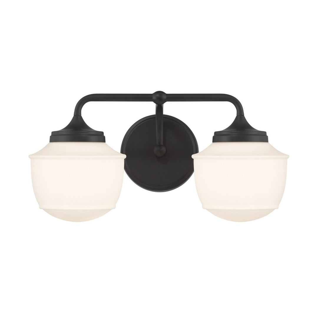 Cornwell Two Light Vanity in Dark Matte Black Minka-Lavery