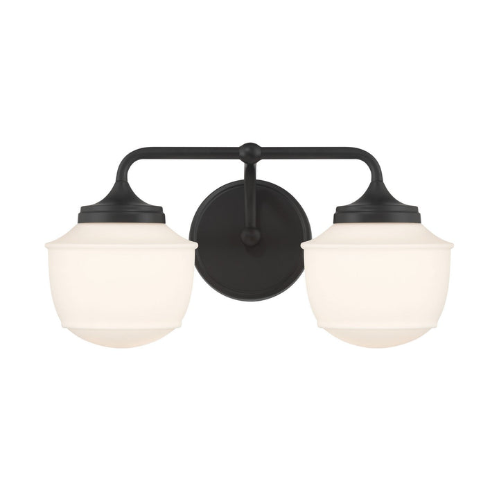 Cornwell Two Light Vanity in Dark Matte Black Minka-Lavery