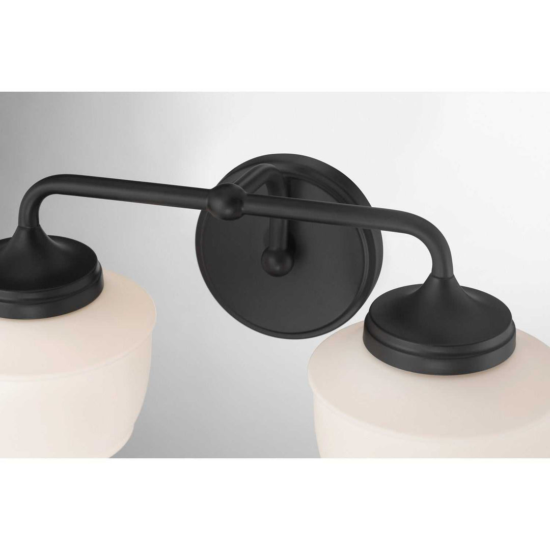 Cornwell Two Light Vanity in Dark Matte Black Minka-Lavery