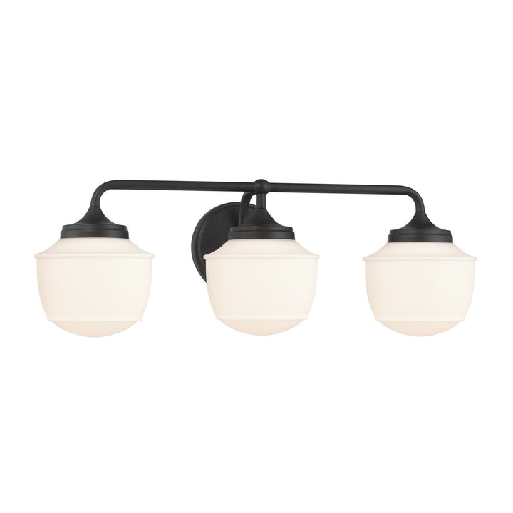 Cornwell Three Light Vanity in Dark Matte Black Minka-Lavery