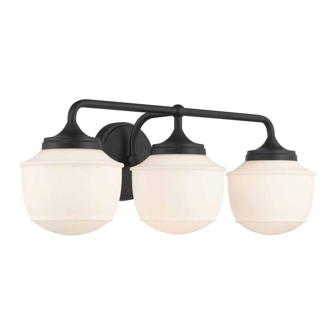 Cornwell Three Light Vanity in Dark Matte Black Minka-Lavery