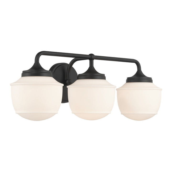 Cornwell Three Light Vanity in Dark Matte Black Minka-Lavery
