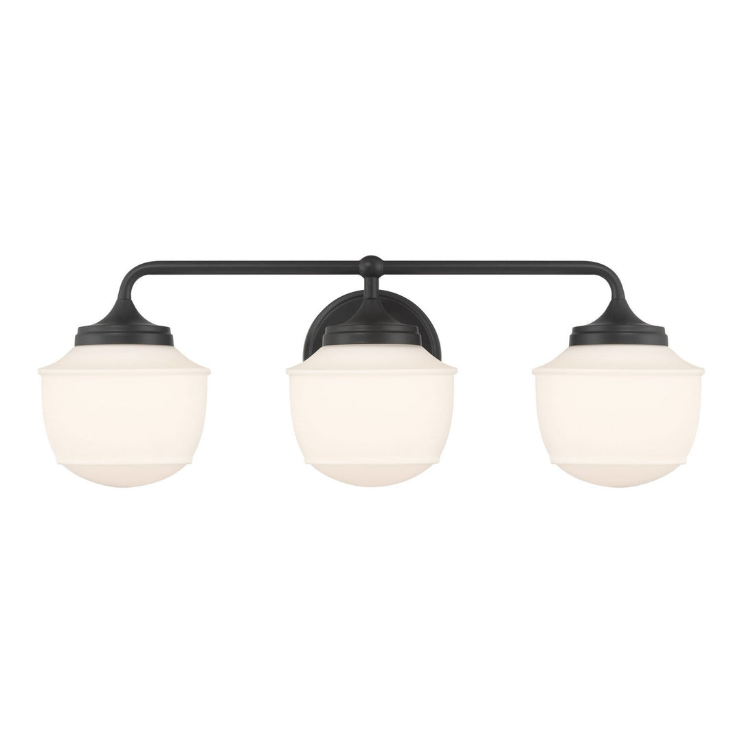 Cornwell Three Light Vanity in Dark Matte Black Minka-Lavery