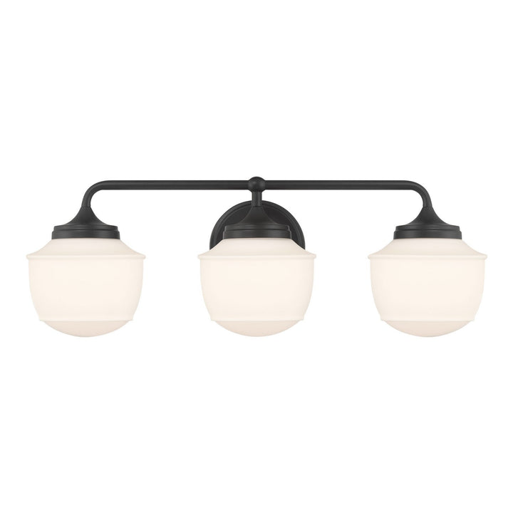 Cornwell Three Light Vanity in Dark Matte Black Minka-Lavery