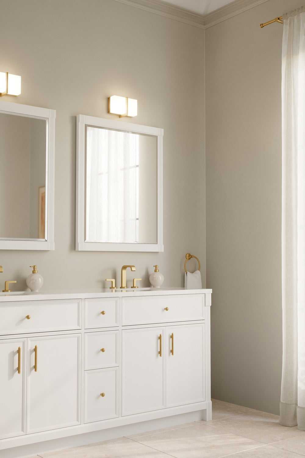 High Rise LED Bath Bar in Legacy Brass Minka-Lavery
