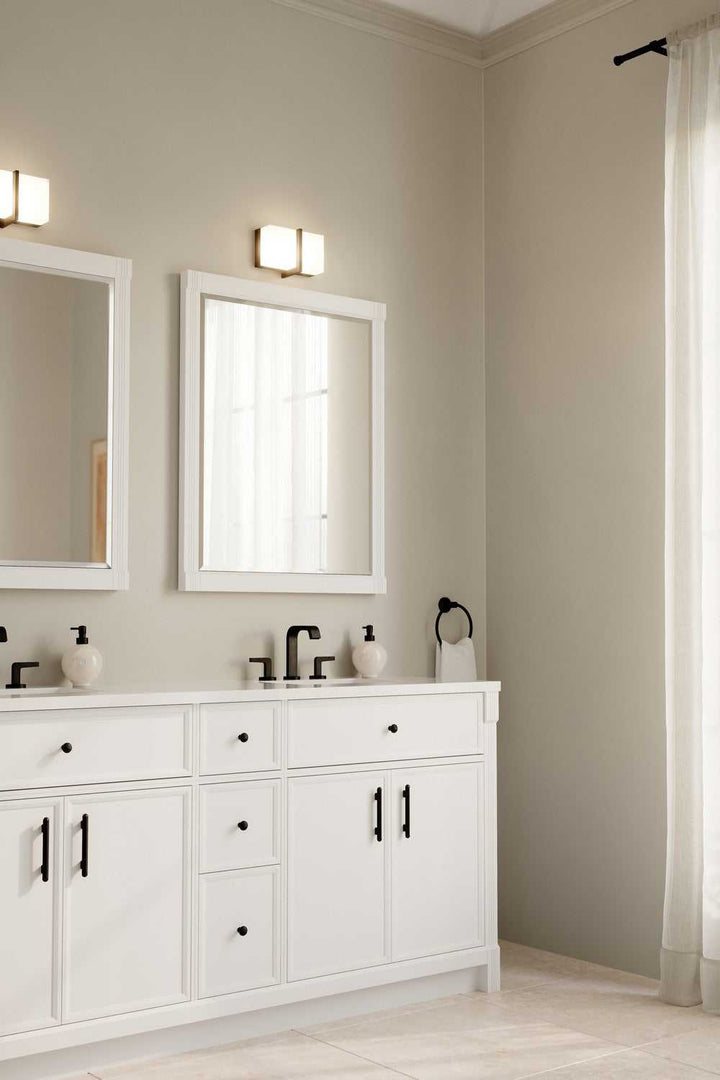 High Rise LED Bath Bar in Dark Matte Black Minka-Lavery