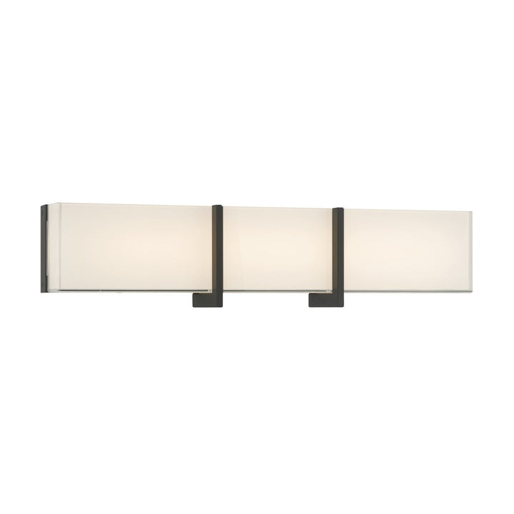 High Rise LED Bath Bar in Dark Matte Black Minka-Lavery