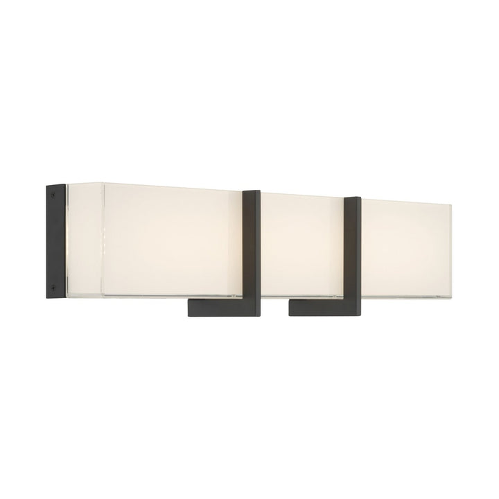 High Rise LED Bath Bar in Dark Matte Black Minka-Lavery