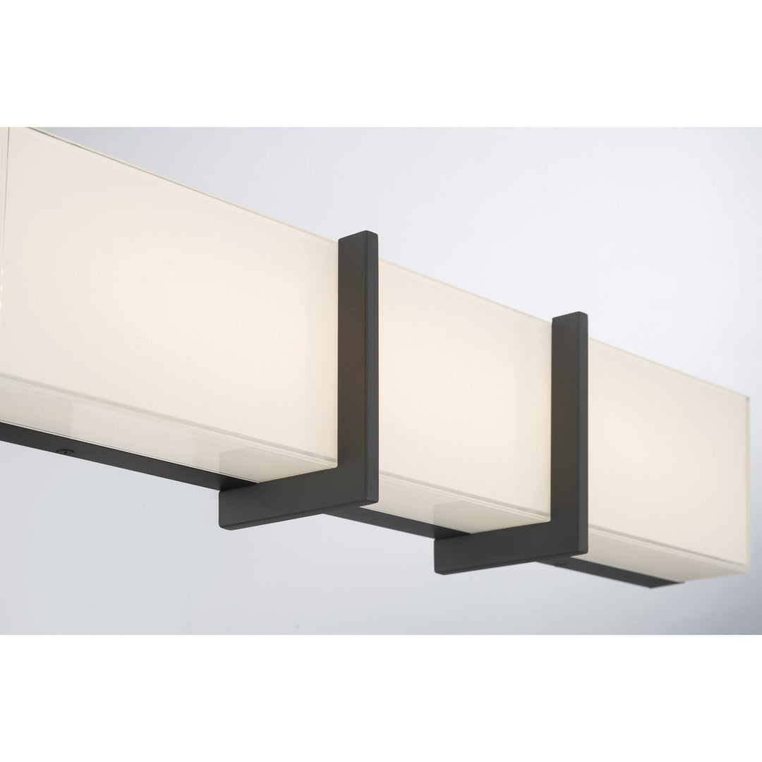 High Rise LED Bath Bar in Dark Matte Black Minka-Lavery