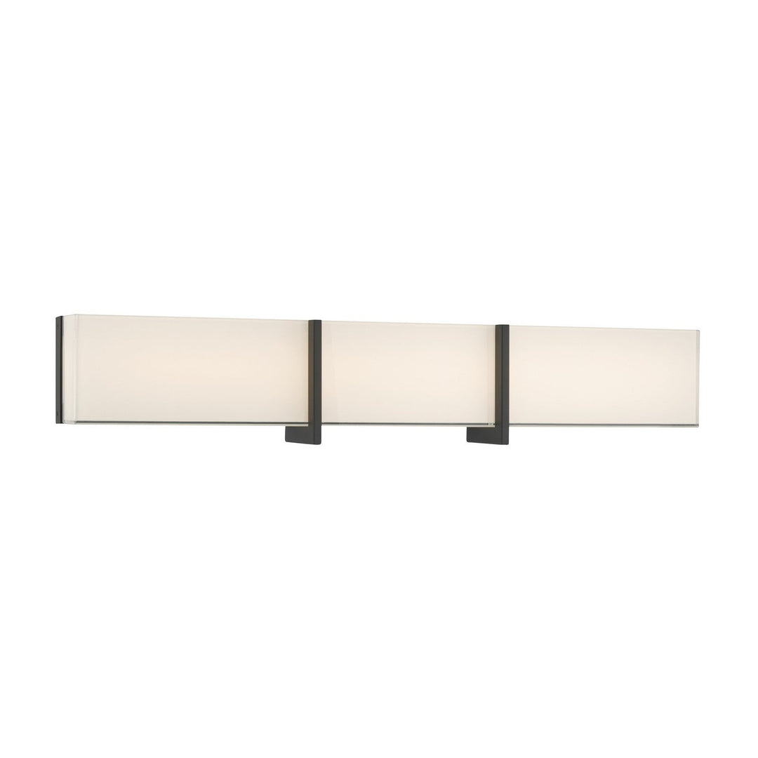 High Rise LED Bath Bar in Dark Matte Black Minka-Lavery