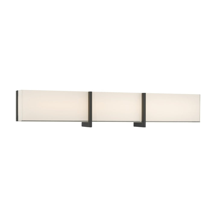 High Rise LED Bath Bar in Dark Matte Black Minka-Lavery