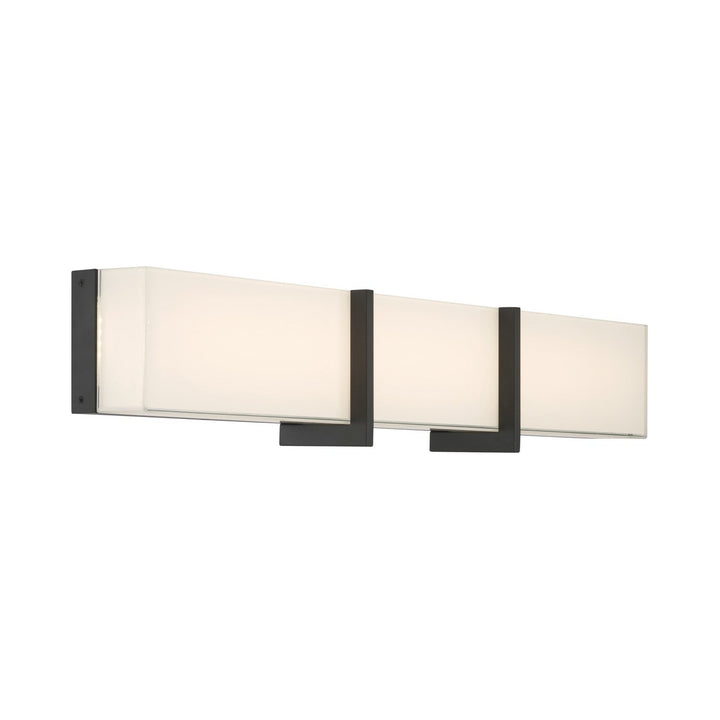 High Rise LED Bath Bar in Dark Matte Black Minka-Lavery