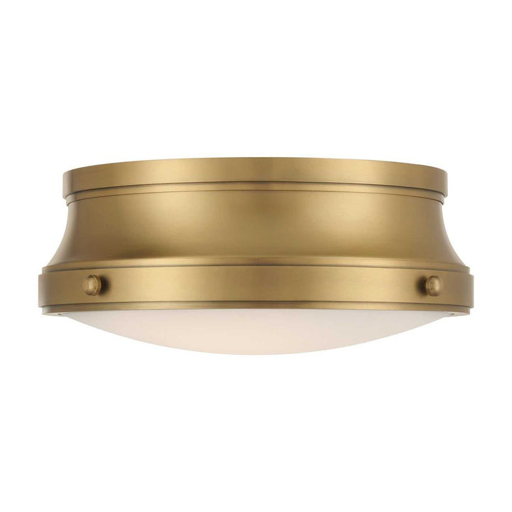 Purelight Two Light Flush Mount in Legacy Brass Minka-Lavery