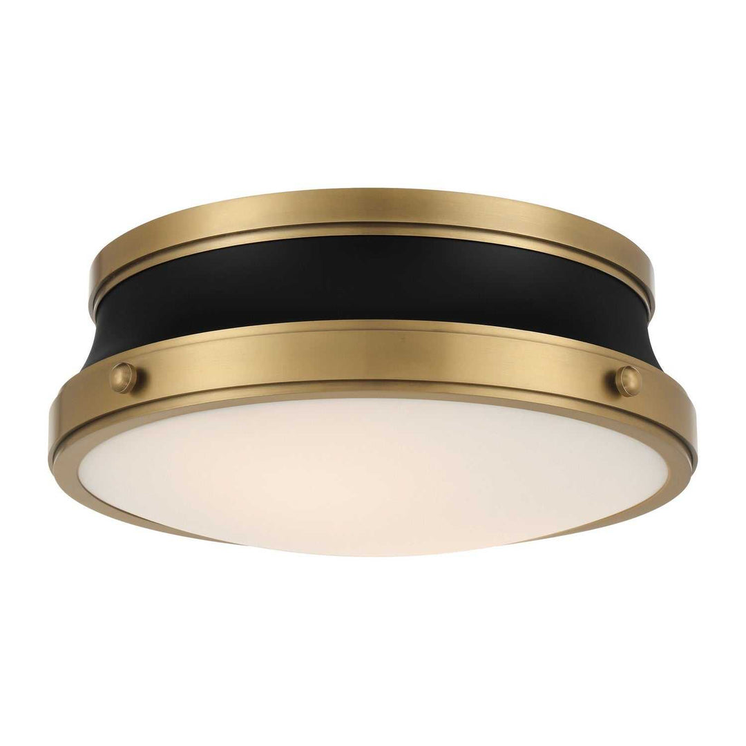 Purelight Two Light Flush Mount in Legacy Brass Minka-Lavery
