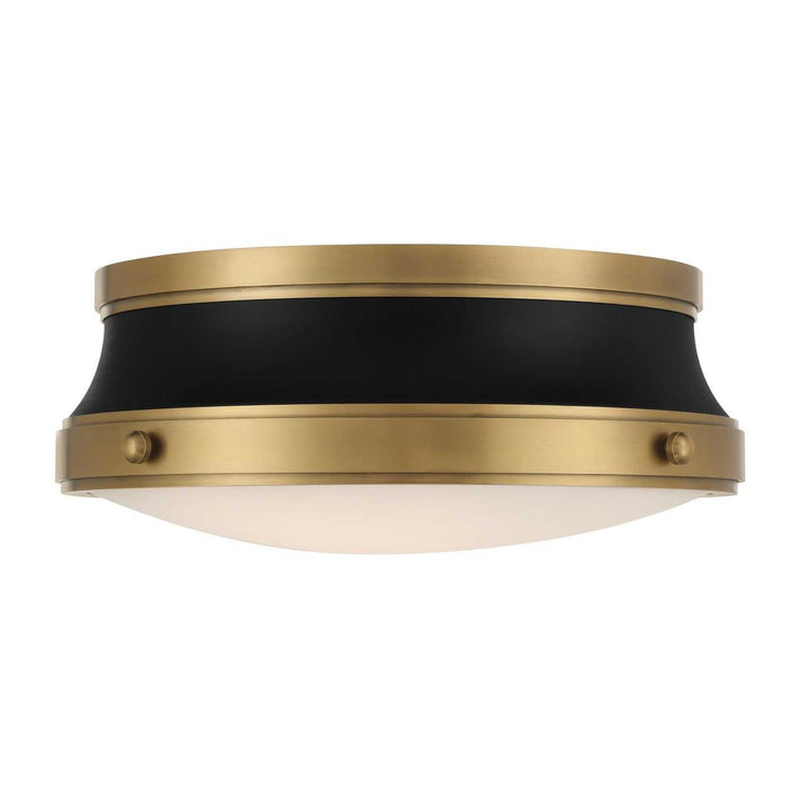Purelight Two Light Flush Mount in Legacy Brass Minka-Lavery