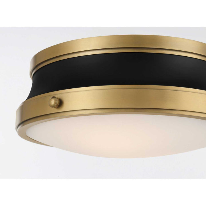 Purelight Two Light Flush Mount in Legacy Brass Minka-Lavery