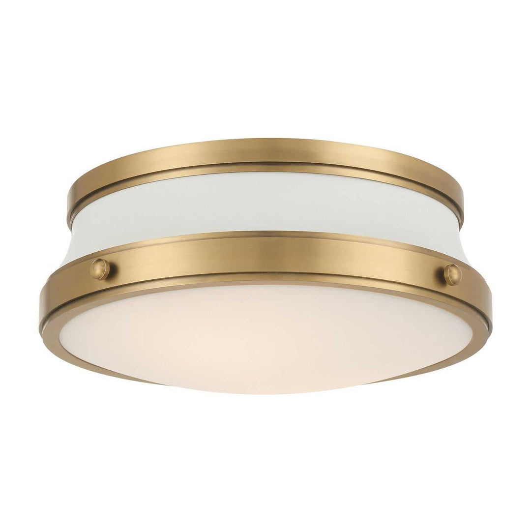 Purelight Two Light Flush Mount in Legacy Brass Minka-Lavery