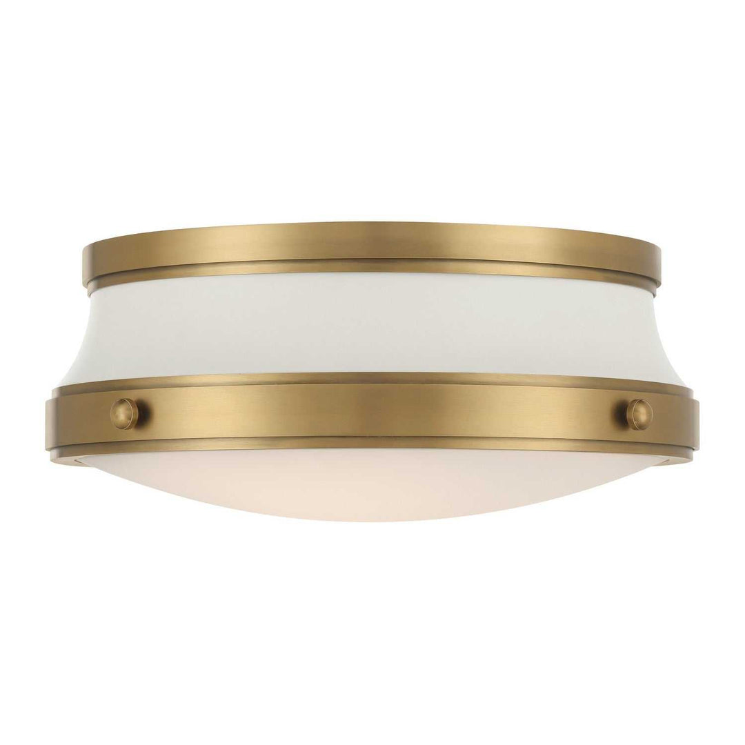 Purelight Two Light Flush Mount in Legacy Brass Minka-Lavery